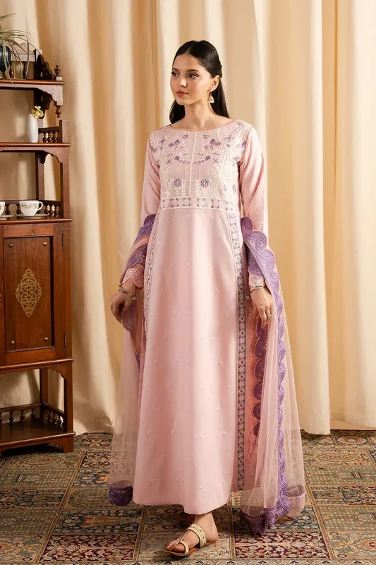 Maryum N Maria Dali Luxe Pink Cambric – view 1 – Poshaq