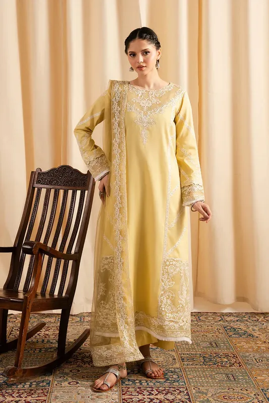 Maryum N Maria Dali Luxe Yellow Cambric – view 1 – Poshaq