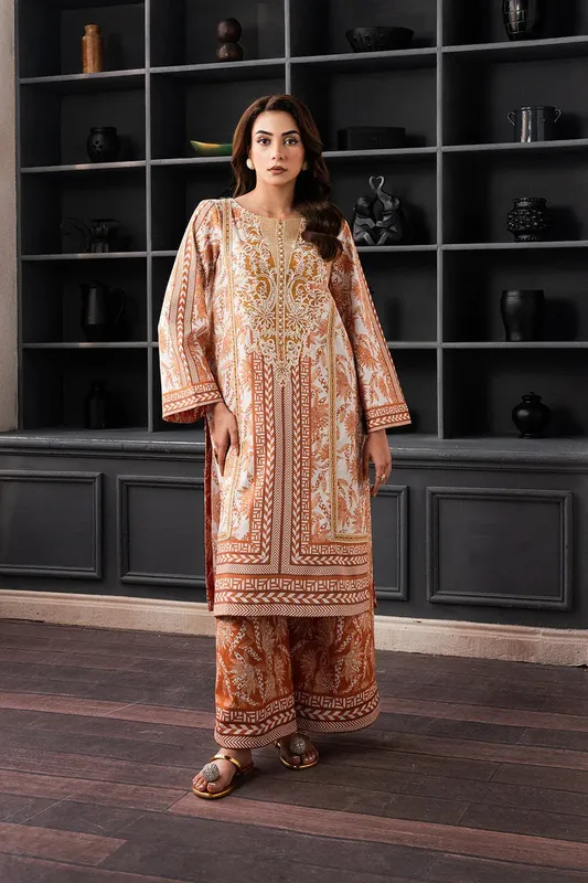 Maryum N Maria Mah Casual Pret Copper Organza – view 1 – Poshaq