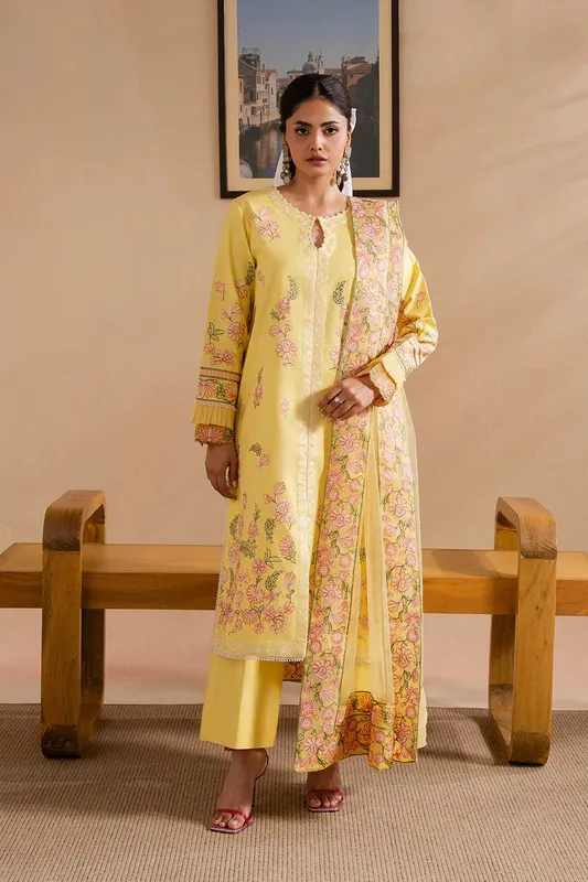 Maryum N Maria Belle Pret Yellow Organza – view 1 – Poshaq