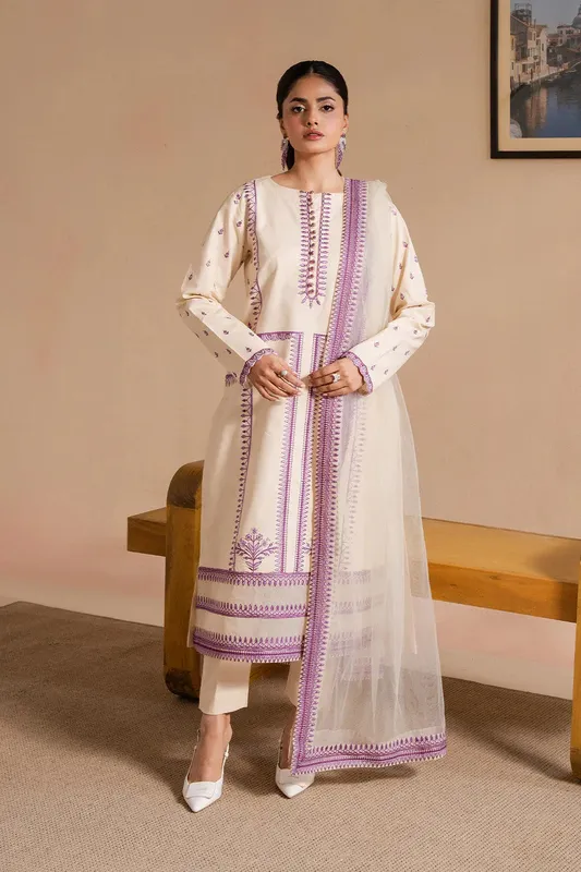 Maryum N Maria Belle Pret Off White Organza – view 1 – Poshaq