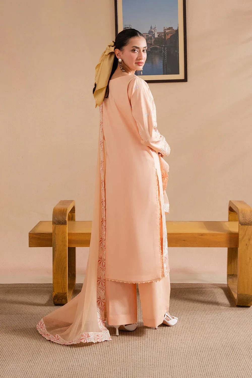 Maryum N Maria Belle Pret Peach Lawn – view 2 – Poshaq