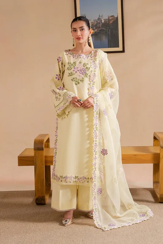 Maryum N Maria Belle Pret Cream Organza – view 1 – Poshaq