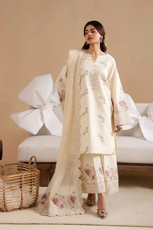 Maryum N Maria Belle Pret Cream Cotton – view 1 – Poshaq