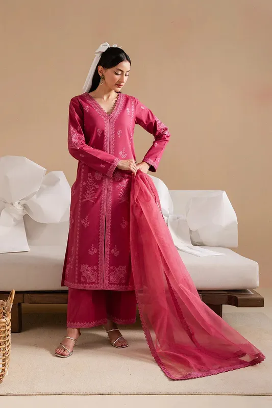 Maryum N Maria Belle Pret Carrot Pink Organza – view 1 – Poshaq