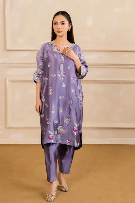Maryum N Maria Zaira Pret Lavender Organza – view 1 – Poshaq