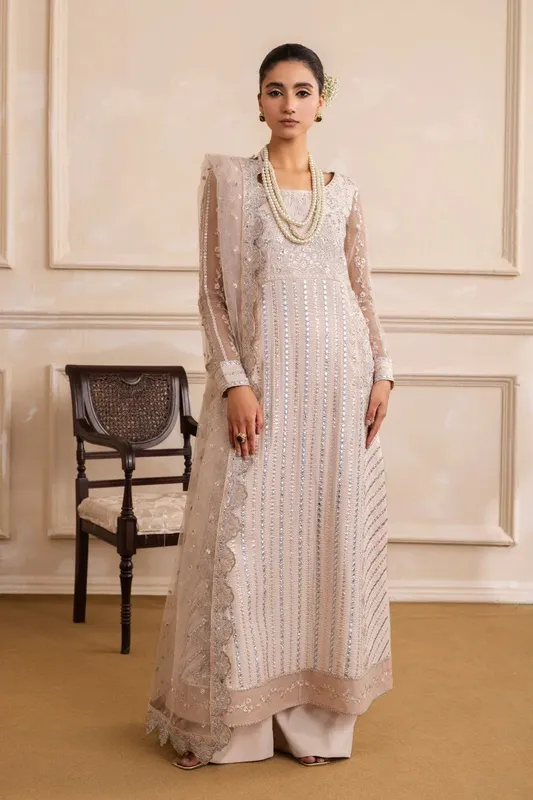 Maryum N Maria Izara Formals Off White Organza – view 1 – Poshaq