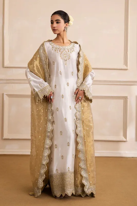Maryum N Maria Izara Formals White Organza – view 1 – Poshaq