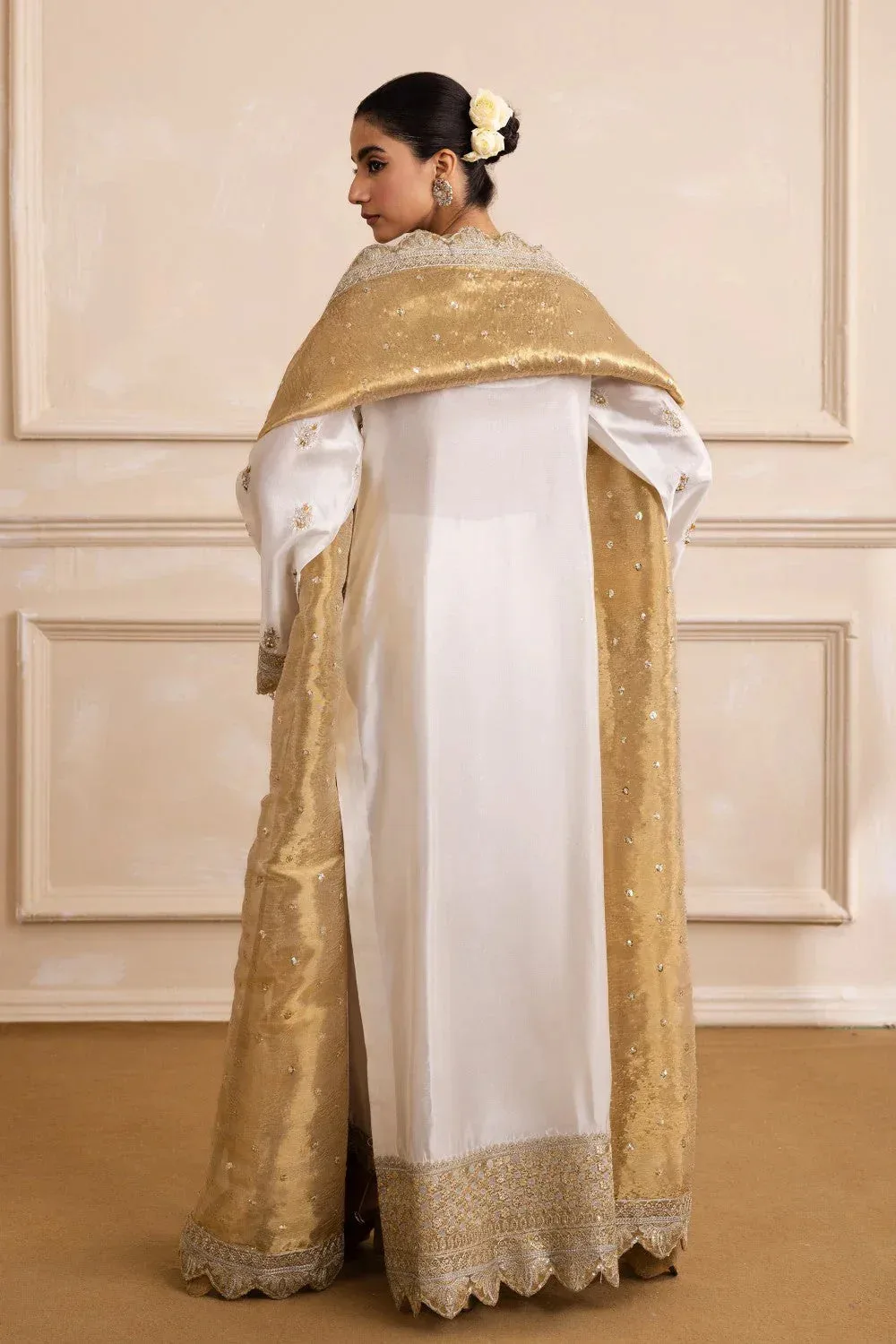 Maryum N Maria Izara Formals White Organza – view 2 – Poshaq