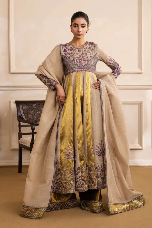 Maryum N Maria Izara Formals Golden Tissue – view 1 – Poshaq