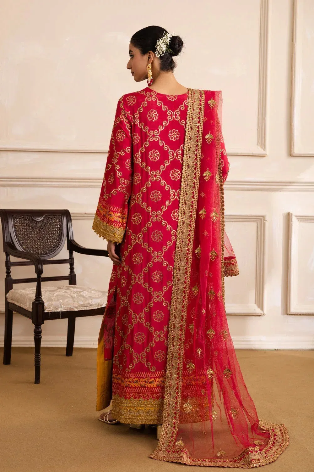 Maryum N Maria Izara Formals Crimson Organza – view 2 – Poshaq