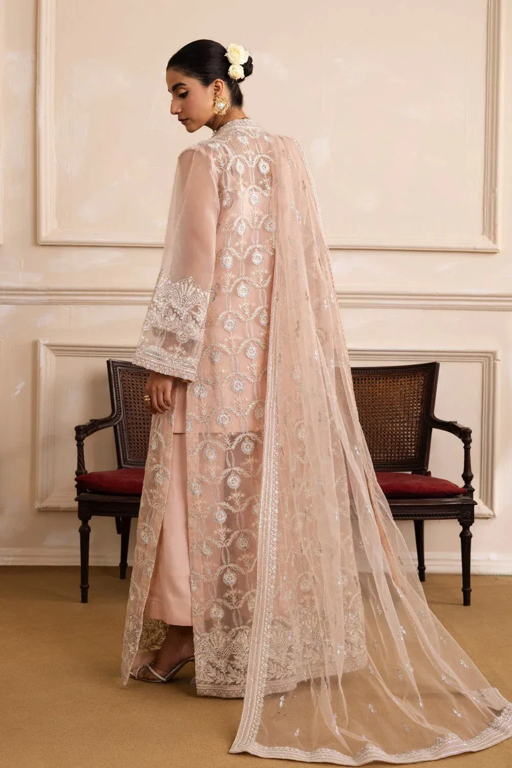Maryum N Maria Izara Formals Soft Pink Organza – view 2 – Poshaq