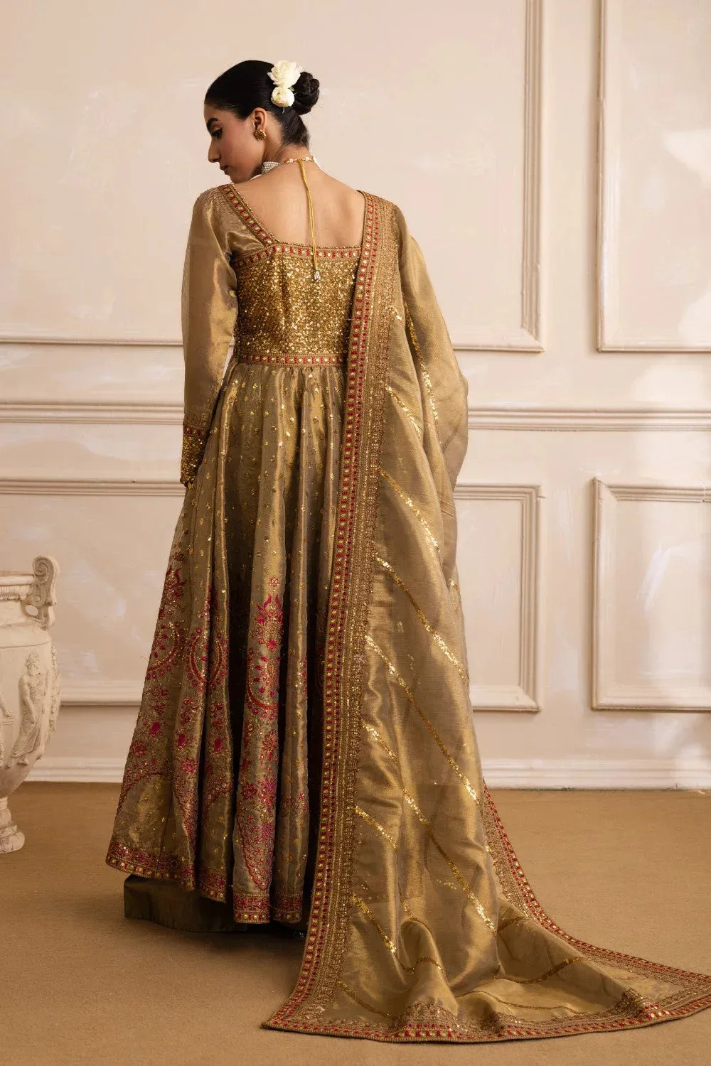 Maryum N Maria Izara Formals Gold Organza – view 2 – Poshaq