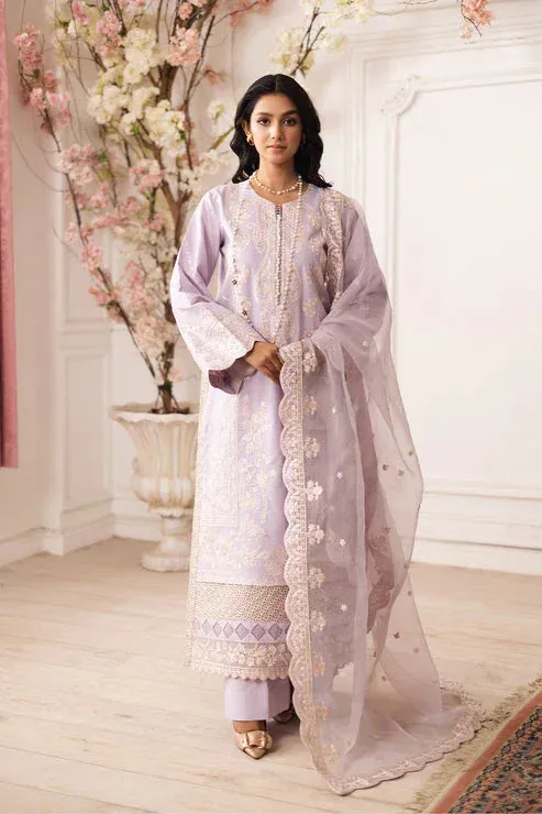 Maryum N Maria Mira Luxury Lawn Lilac Lawn – view 1 – Poshaq