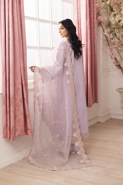 Maryum N Maria Mira Luxury Lawn Lilac Lawn – view 2 – Poshaq
