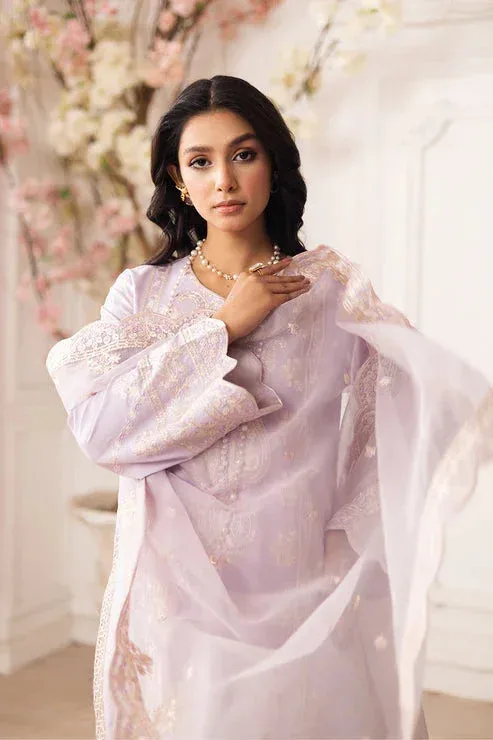 Maryum N Maria Mira Luxury Lawn Lilac Lawn – view 3 – Poshaq