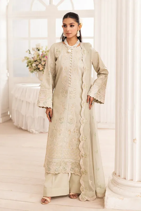 Maryum N Maria Mira Luxury Lawn Grey Lawn – view 1 – Poshaq