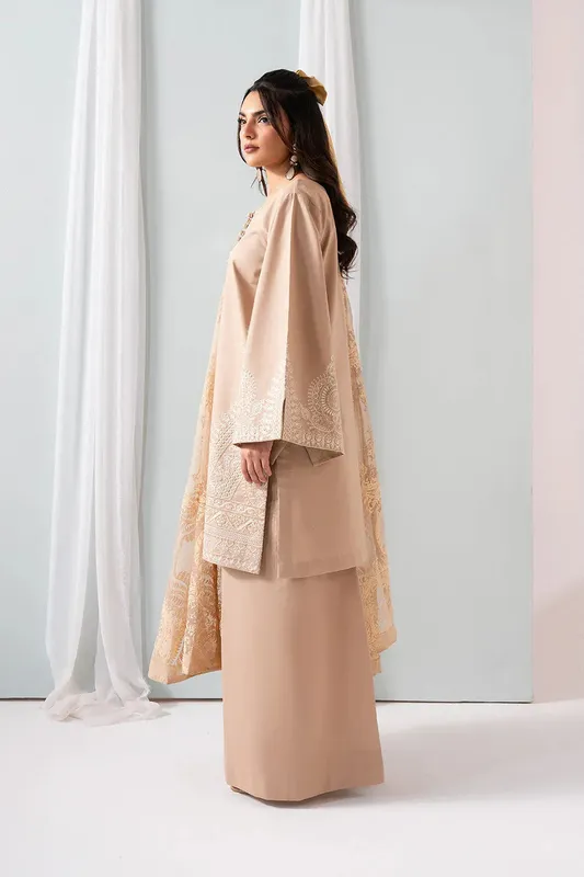 Maryum N Maria Zuhur 25 Beige Organza – view 1 – Poshaq