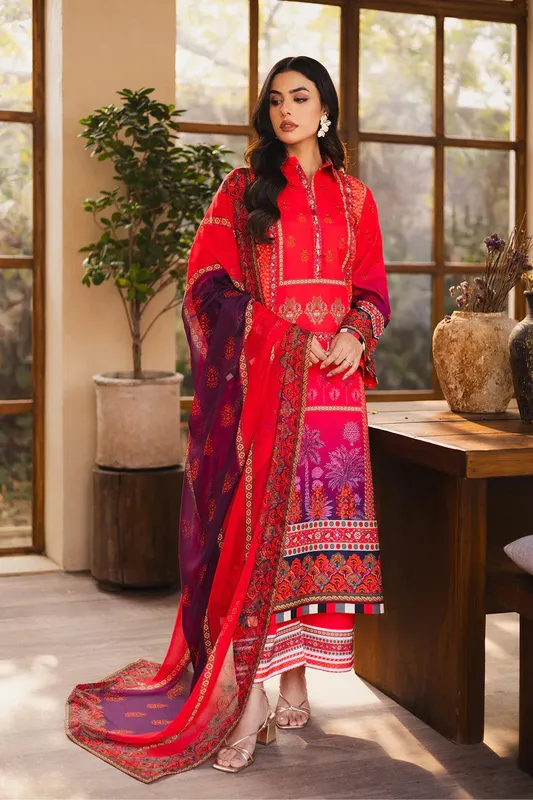Maryum N Maria Ceil 25 Pinkish Orange Silk – view 1 – Poshaq