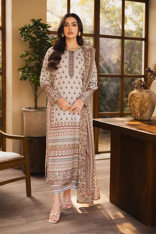 Maryum N Maria Ceil 25 Cloud Gray Silk – view 1 – Poshaq