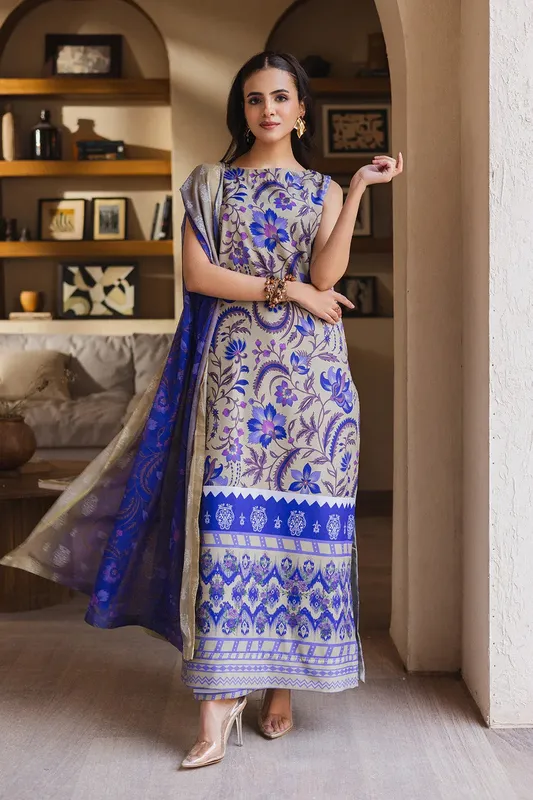 Maryum N Maria Ceil 25 Cloud Gray Silk – view 1 – Poshaq