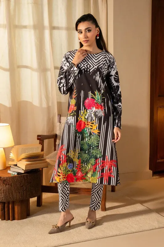 Maryum N Maria Aurora Collection Black Crepe – view 1 – Poshaq