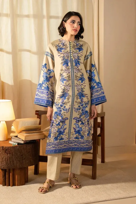 Maryum N Maria Aurora Collection Beige Crepe – view 1 – Poshaq