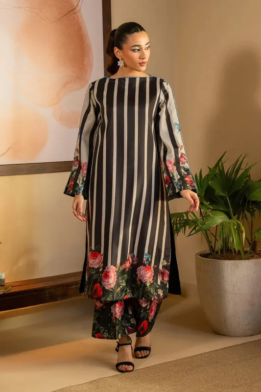 Maryum N Maria Aurora Collection Black Crepe – view 1 – Poshaq