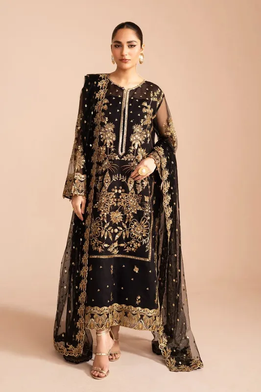 Maryum N Maria Zircon Formals Black Organza – view 1 – Poshaq