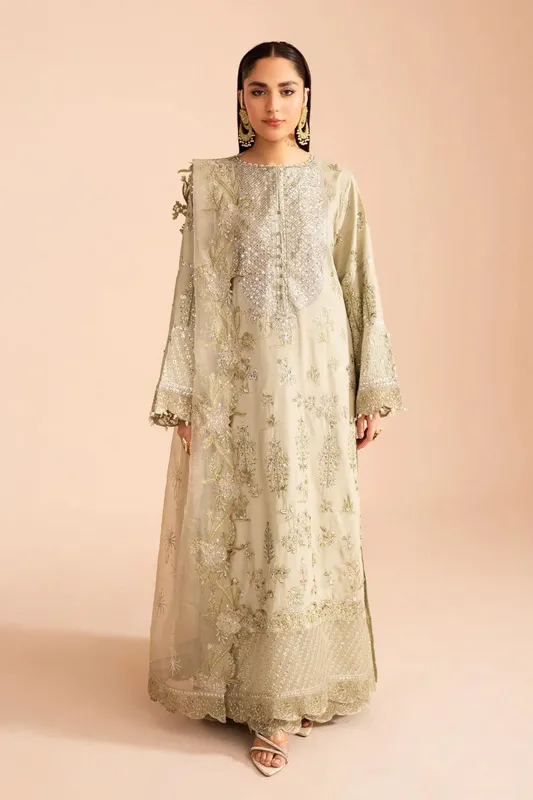 Maryum N Maria Zircon Formals Ivory Organza – view 1 – Poshaq