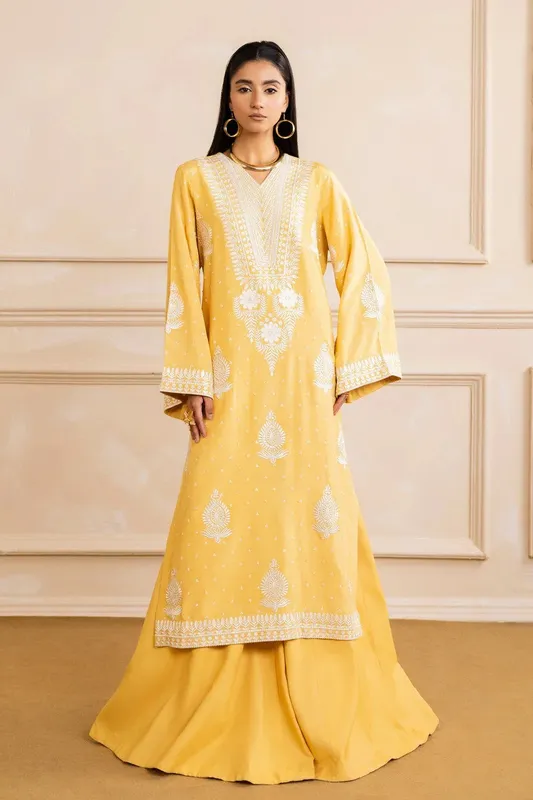 Maryum N Maria Nora Collection Yellow Viscose – view 1 – Poshaq