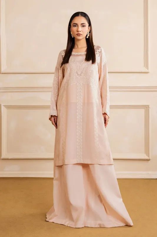 Maryum N Maria Nora Collection Pale Peach Viscose – view 1 – Poshaq