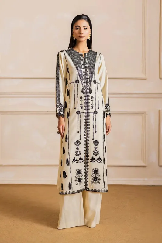 Maryum N Maria Nora Collection Off White Viscose – view 1 – Poshaq