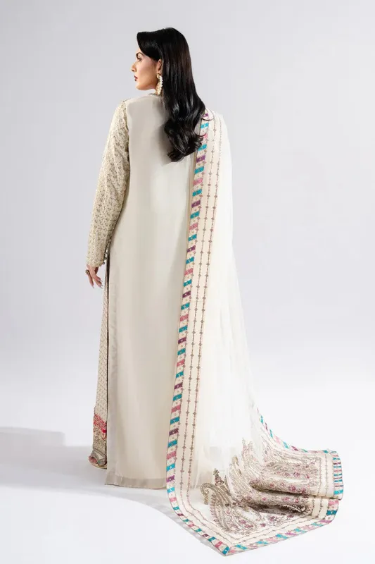 Maryum N Maria Luna Formals Off White Viscose – view 1 – Poshaq