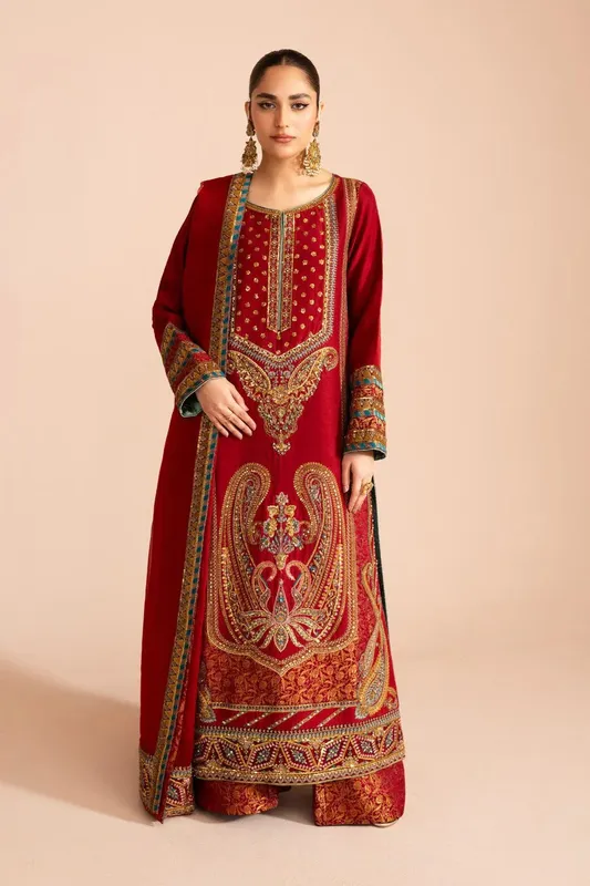 Maryum N Maria Iris Formals Red Viscose – view 1 – Poshaq