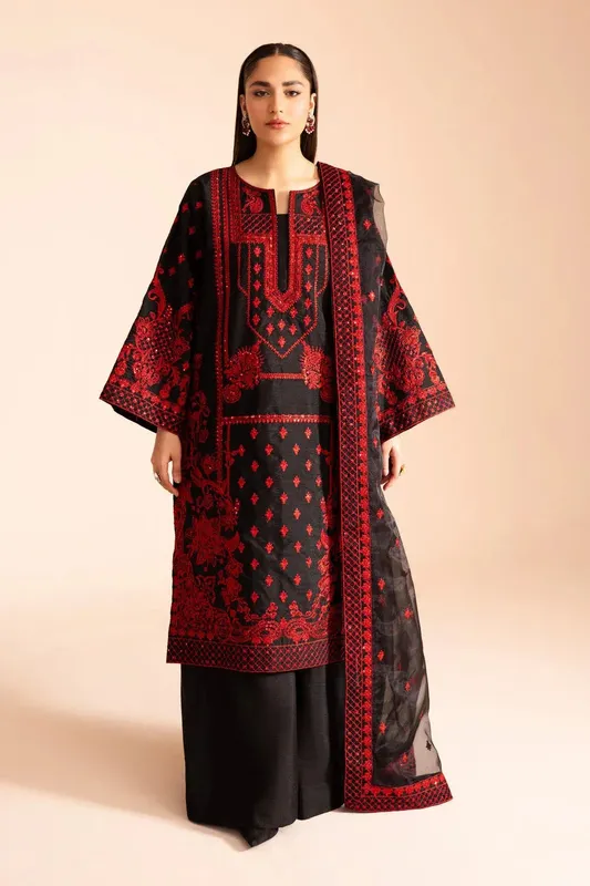 Maryum N Maria Iris Formals Black Viscose – view 1 – Poshaq