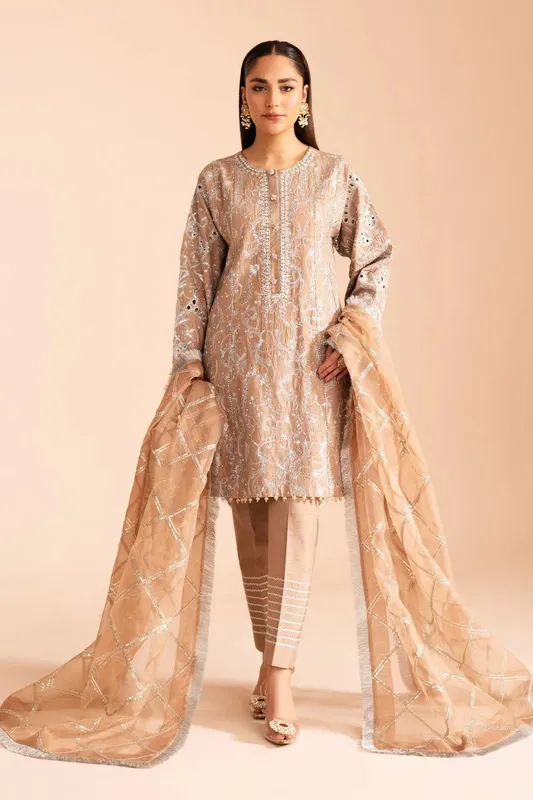 Maryum N Maria Iris Formals Pale Peach Viscose – view 1 – Poshaq