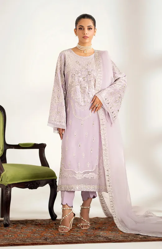 Maryum N Maria Dastan Formals Lilac Organza – view 1 – Poshaq