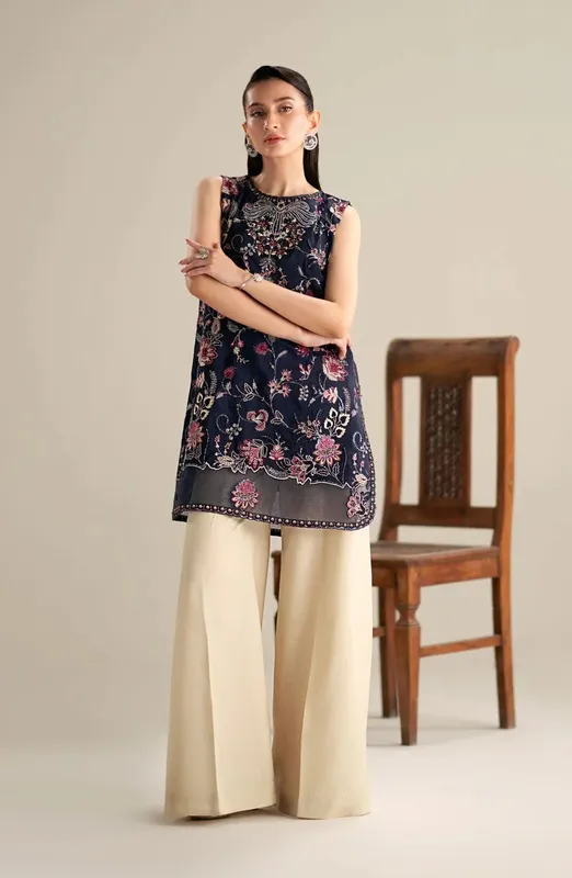 Maryum N Maria Lagom Ready to Wear Midnight Blue Viscose – view 1 – Poshaq