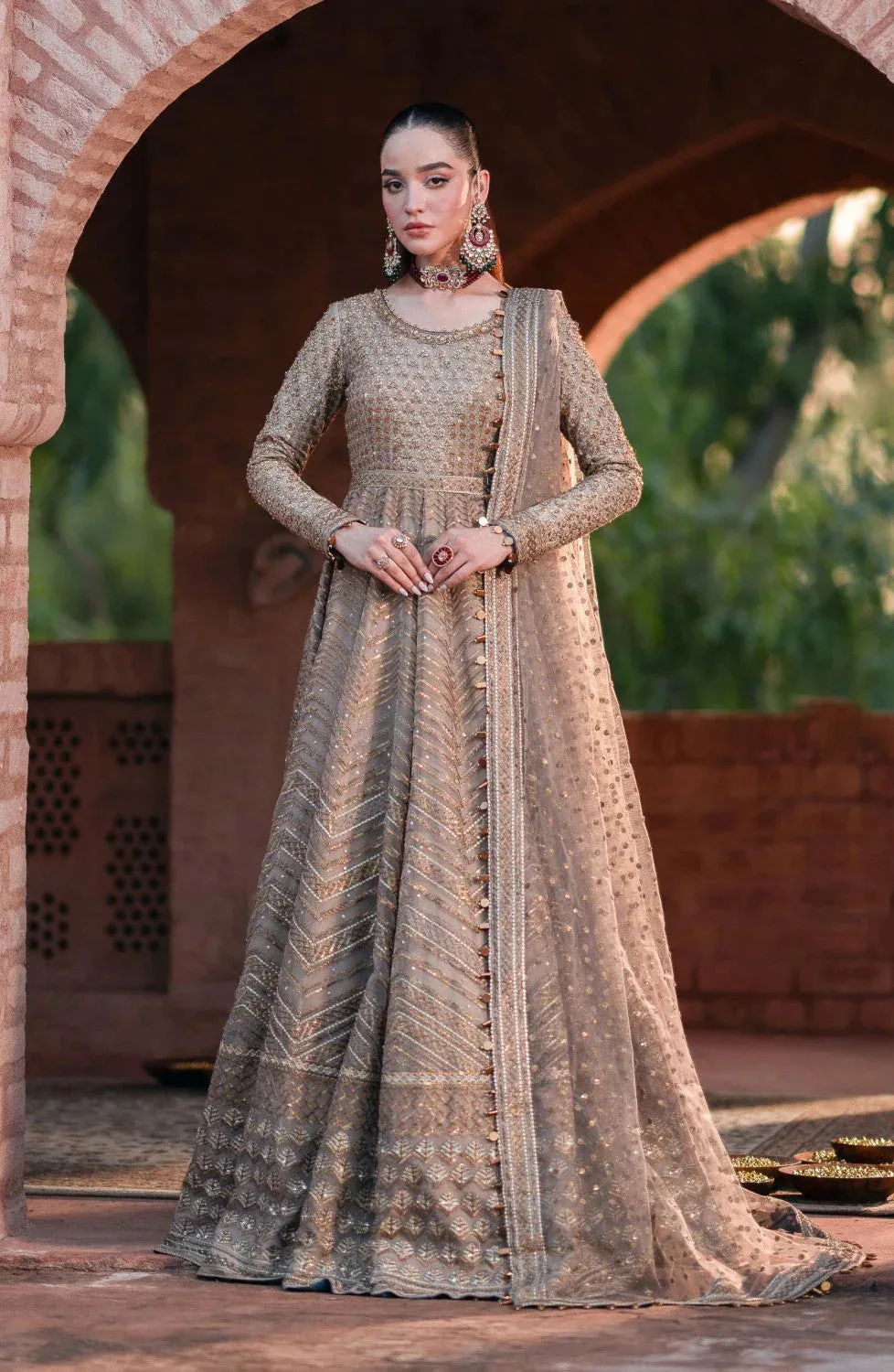 Maryum N Maria Gul Posh Wedding Formals Sand Grip – view 1 – Poshaq