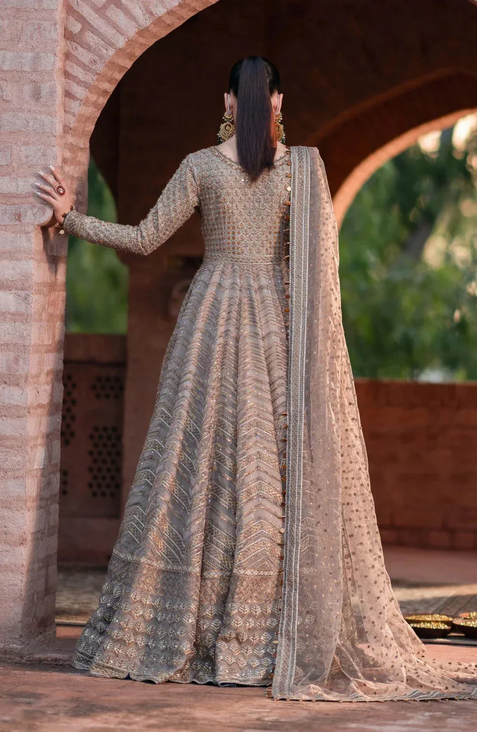Maryum N Maria Gul Posh Wedding Formals Sand Grip – view 2 – Poshaq