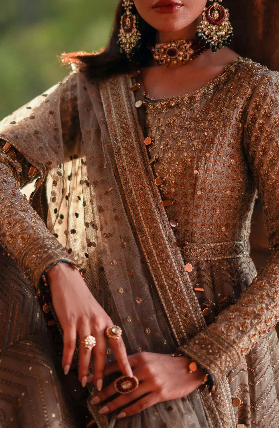 Maryum N Maria Gul Posh Wedding Formals Sand Grip – view 3 – Poshaq