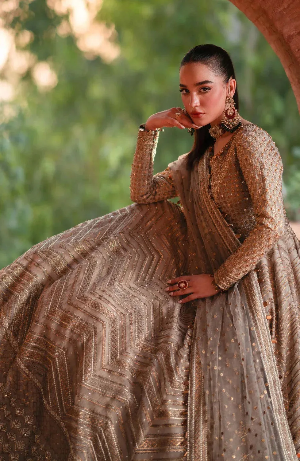 Maryum N Maria Gul Posh Wedding Formals Sand Grip – view 4 – Poshaq