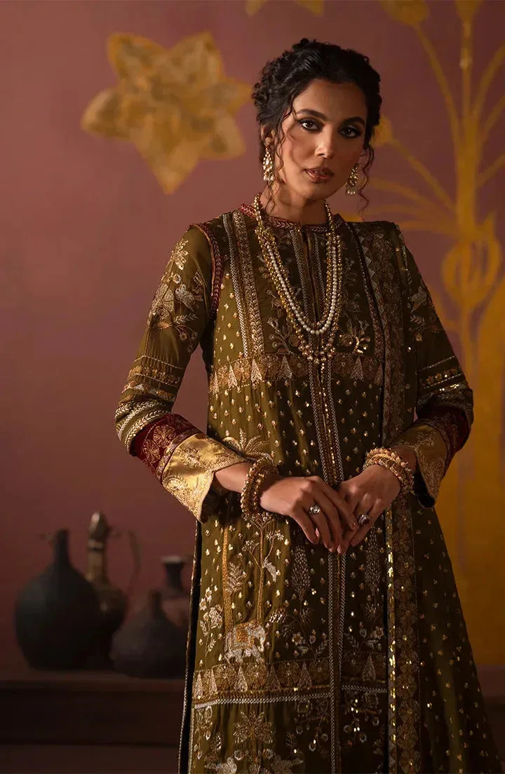 Maryum N Maria Luxury Formals Olive Velvet – view 3 – Poshaq