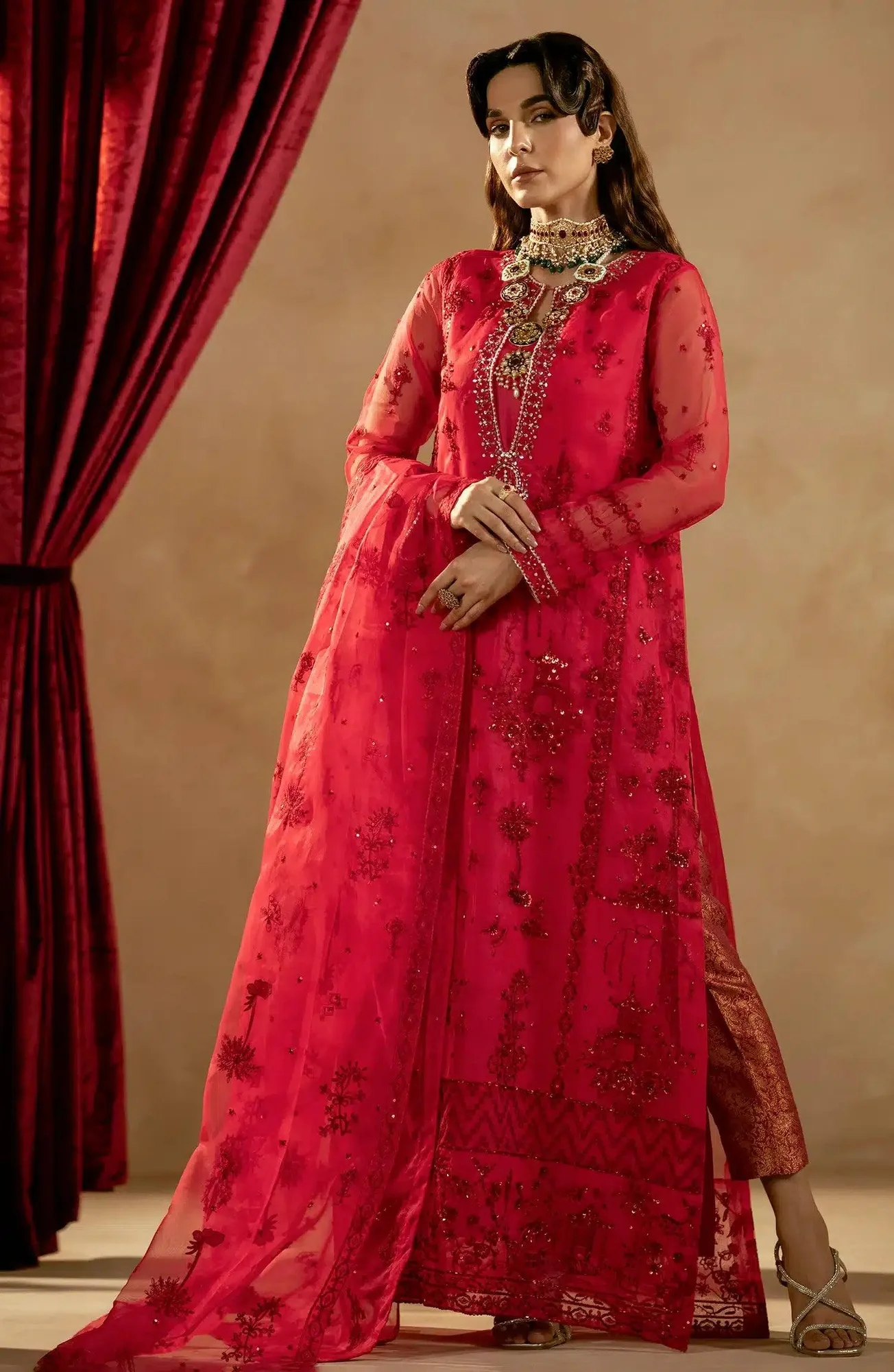 Maryum N Maria Zamani Beghum Formals 23 Organza – view 1 – Poshaq