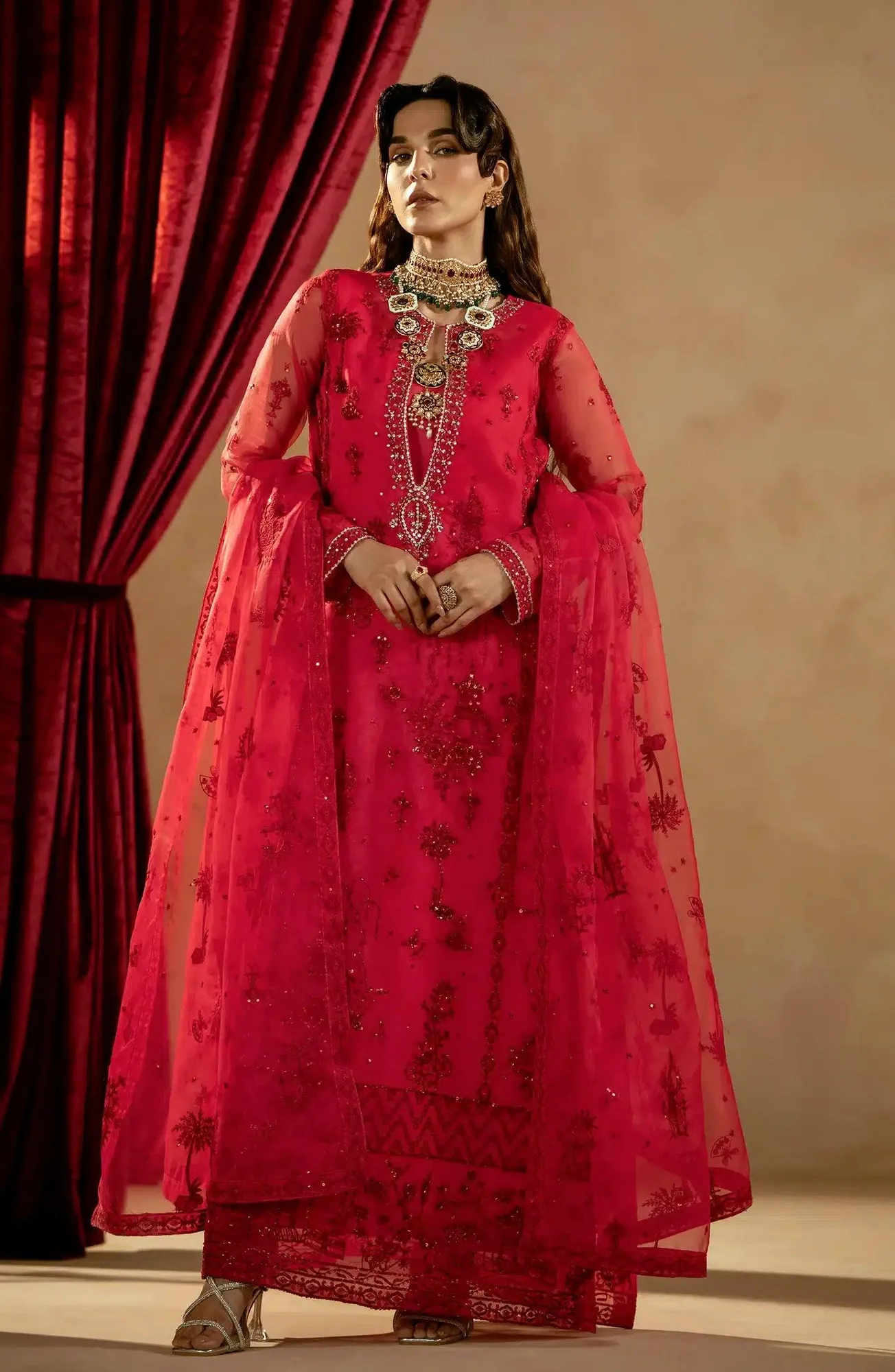 Maryum N Maria Zamani Beghum Formals 23 Organza – view 2 – Poshaq