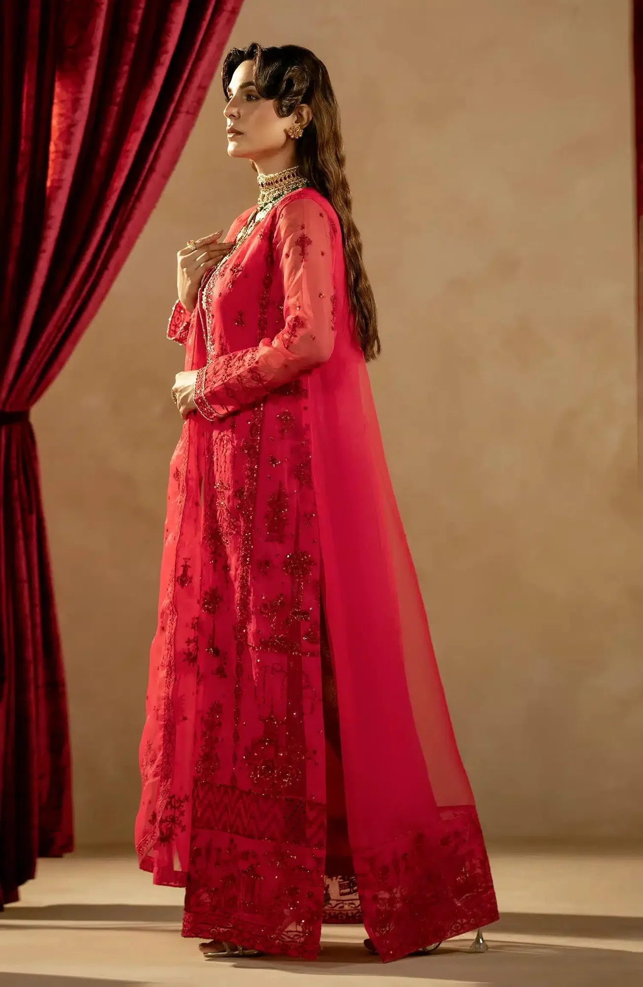 Maryum N Maria Zamani Beghum Formals 23 Organza – view 3 – Poshaq