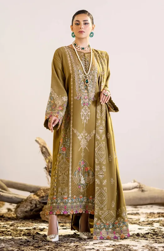 Maryum N Maria Shehr Bano Winter 23 Peach – view 1 – Poshaq