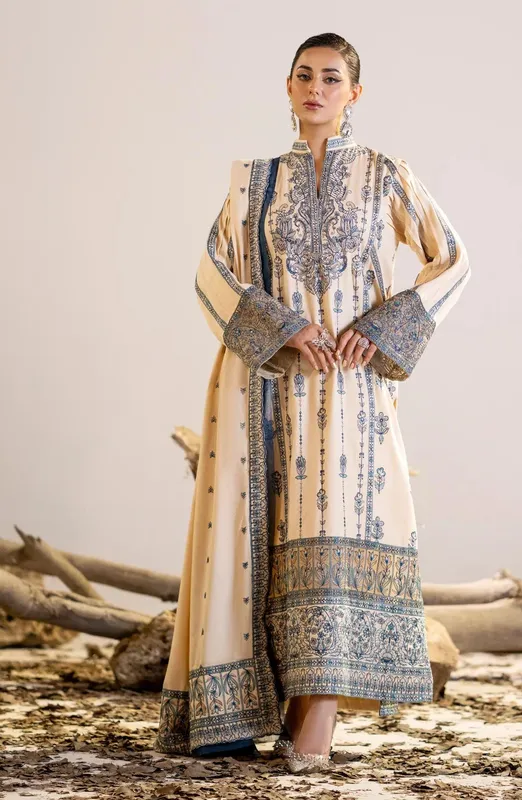 Maryum N Maria Shehr Bano Winter 23 Peach Organza – view 1 – Poshaq