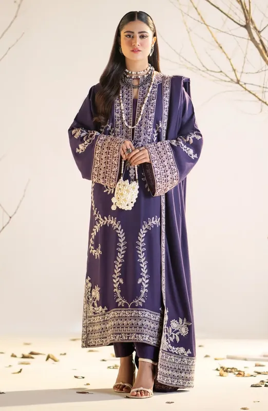 Maryum N Maria Shehr Bano Winter 23 Purple Organza – view 1 – Poshaq